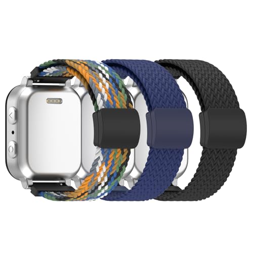 MoKo iCґgoh 3{pbN Gizmo Watch 3/2/1 Gabb Watch 3e/3/2/1 SyncUP/Cosmo JrTrack KidɑΉ 20mm \tg Lk ߉\ ʋĈ郋[voh CobNt B