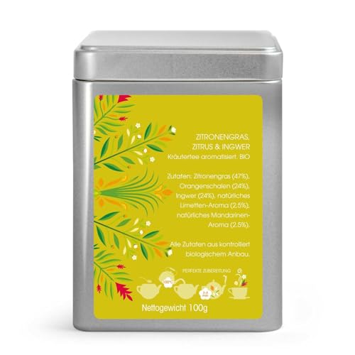 ETS - Lemongras Ingwer und Zitrusfrüchte, BIO, Loser Tee, 100g Dose