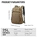 Mardingtop Small Military Tactical Backpack for Men,25L Molle Cordura Backpack for Hiking,Camping,Rucking