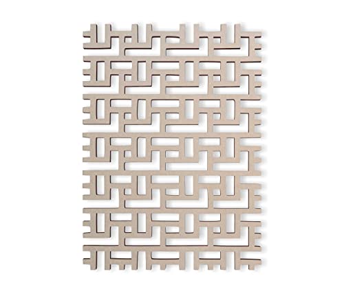 Jess and Jessica Wood Aztec Design Lattice Panel - Mandala