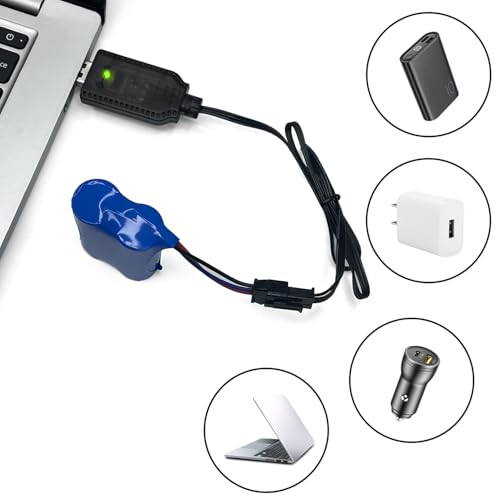 Image of 3.7V USB Charger Cable with SM-2PIN Plug Universal Compatible RC Car RC Plane RC Tank RC Boat and Other Remote Control Toys for 3.7V Lipo Battery USB Charger with Battery Protection (5)