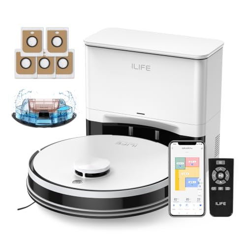 ILIFE A30 Pro Robot Vacuum and Mop, Self Emptying Station for 60 Days, 5000Pa Suction, LiDAR...