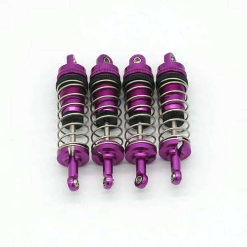 Amortisseurs RC en métal violet pour Wltoys 124008 144001 et 124019