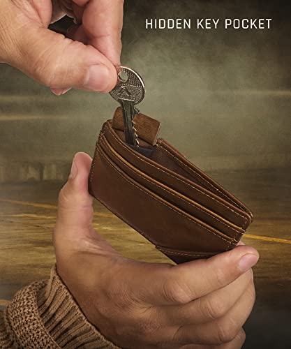 GO Wallet (Fits Cards & A Bit of Cash) Bio-Leather Cowboy Brown3