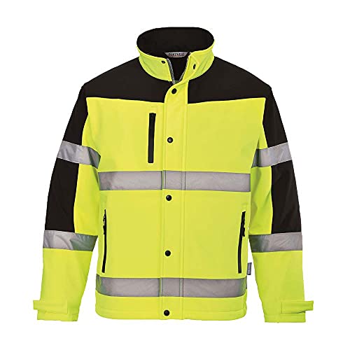 Portwest S429YERXXL Giaccone Softshell Bicolore/3 Strati, Giallo, Xxl