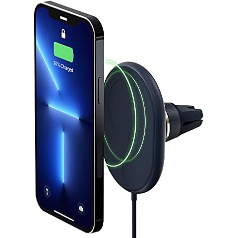 iOttie Velox Magnetic Wireless Charging Air Vent Car Phone Mount. Compatible with MagSafe iPhones including iPhone 12/13/14/15 Series (Car Charger Included) Cover