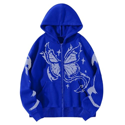 Sweat à capuche zippé thermique femme veste manches longues imprimé