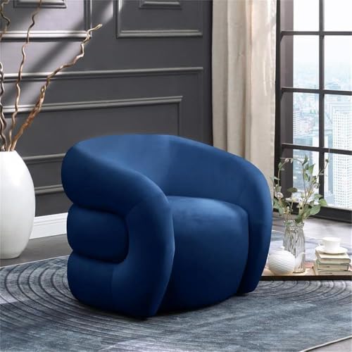 Sillón Contemporáneo Velvet Azul miniatura 2