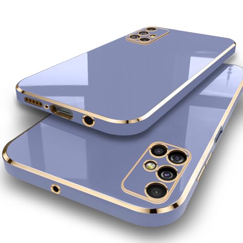 Image of TheGiftKart Luxurious Golden-Plated Back Cover Case for Samsung Galaxy M51 | Raised Lips for Camera & Screen Protection | Shockproof Design | Stylish Case for Samsung Galaxy M51 (TPU, Greyish Blue)