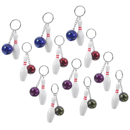 Porte Clés Mini Bowling pour Ne Plus Perdre Vos Clés au Fond du Sac - Lot de 36