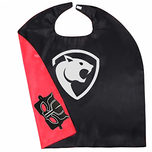 Superhero Capes and Masks for Kids Halloween Cosplay Double Side Capes Superhero Toy Kids Best Gifts 4PCS