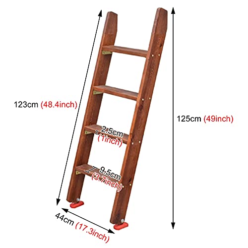 Échelle d'escalade en bois massif robuste avec marches extra larges - 3