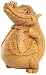YJXGVJFQ Statues Mini Mignon Financial Verres Verres Mascotte Sculpture en Bois Home Décoration Cadeau Année (Taille: 7cm) liujiapeng55 (Size : 7cm)