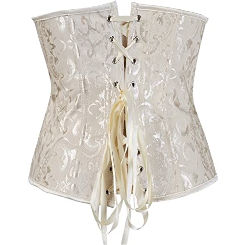 Dress Cici Wedding Corset Top, Bridal Corset Shapewear, Lace Up Back Bridal Bustier Corsets Waist Trainer Cincher