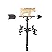 Montague Metal Products 32-Inch Weathervane with Gold Cow Ornament