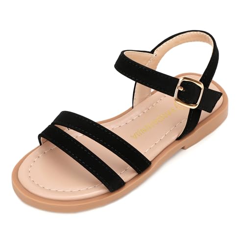 Image of PANDNAINJIA Girls Sandals Open Toe Toddler Kids Dress Summer Shoes