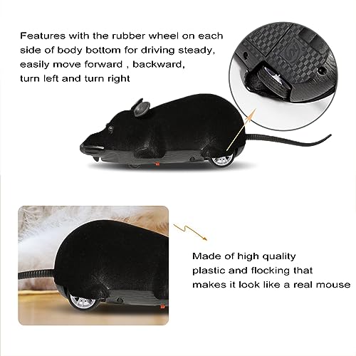 Ufurty Brinquedo de controle remoto para gatos e ratos, brinquedo para gatos, cães, animais de estim
