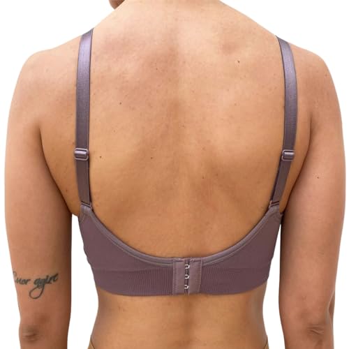 Kit com 2 Sutiã Amamentação Bojo Removível Confortável Gestante Sem Aro (BR, Alfa, G, Regular, LILAS