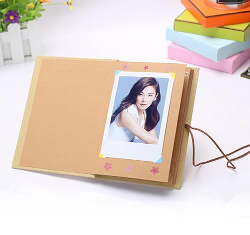 Álbum de fotos plegable, estilo pegamento, hecho a mano y DIY (5,9 x 8,3 pulgadas) miniatura 6
