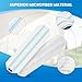 8 Pack Microfiber Mop Pad for O-Cedar H2prO Flat Mop System, Reusable Mop Head Replacements, Machine Washable (White*8P)