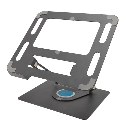 Soporte elevador para computadora portátil ergonómico de altura ajustable con base de aluminio 5