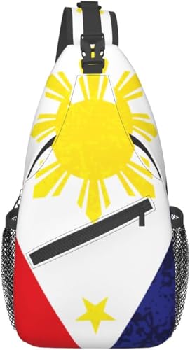 Mochila bandolera unisex estilo bandera filipina