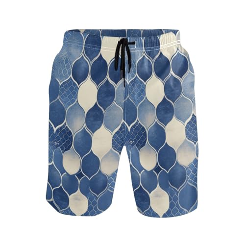 Snake Skin Print Style Doderblue Summer Beach Shorts Breathable Beach Shorts for Vacation 8”/ 9” Long Holidays