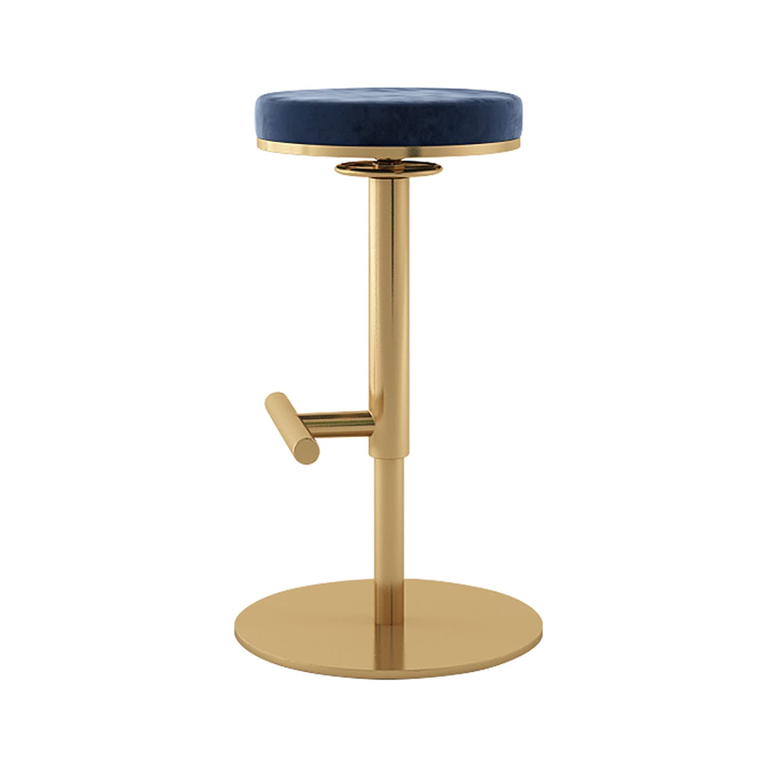 Tabouret ajustable MU rembourré avec base métal pour bar et café