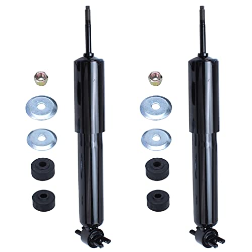 Image of Detroit Axle - 2WD Front Shock Absorbers for 03-14 Chevy Express GMC Savana 1500, 03-07 Express Savana 2500, 2 Shock Absorbers Assembly Set Replacement 2003 2004 2005 2006 2007