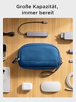 UGREEN Reise Kabeltasche Organizer Wasserfest Tech Pouch Blau(M) – Ansicht 2