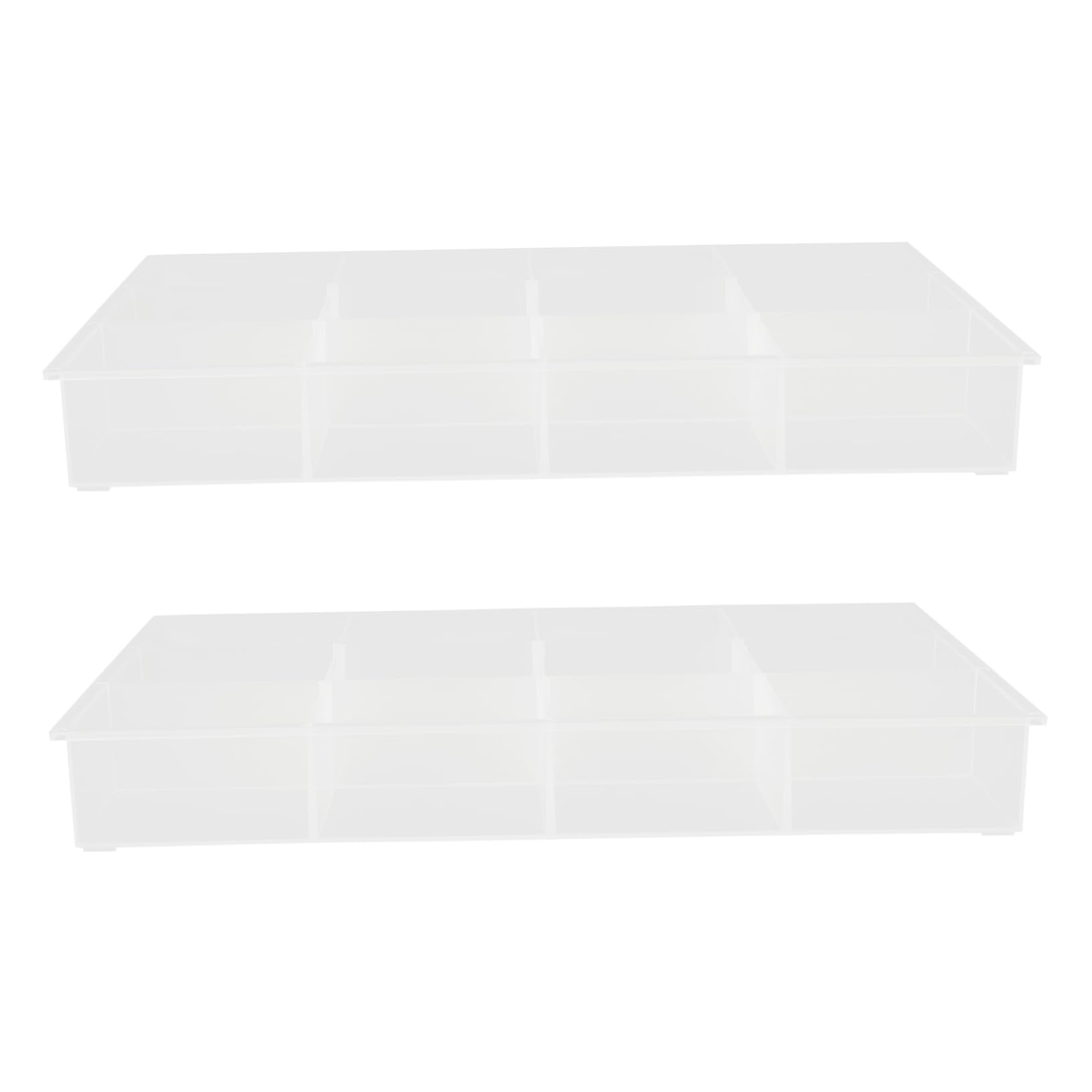 Boucles d'oreilles boite rangement ouverte lot de 2 bacs de coiffeuse élégants
