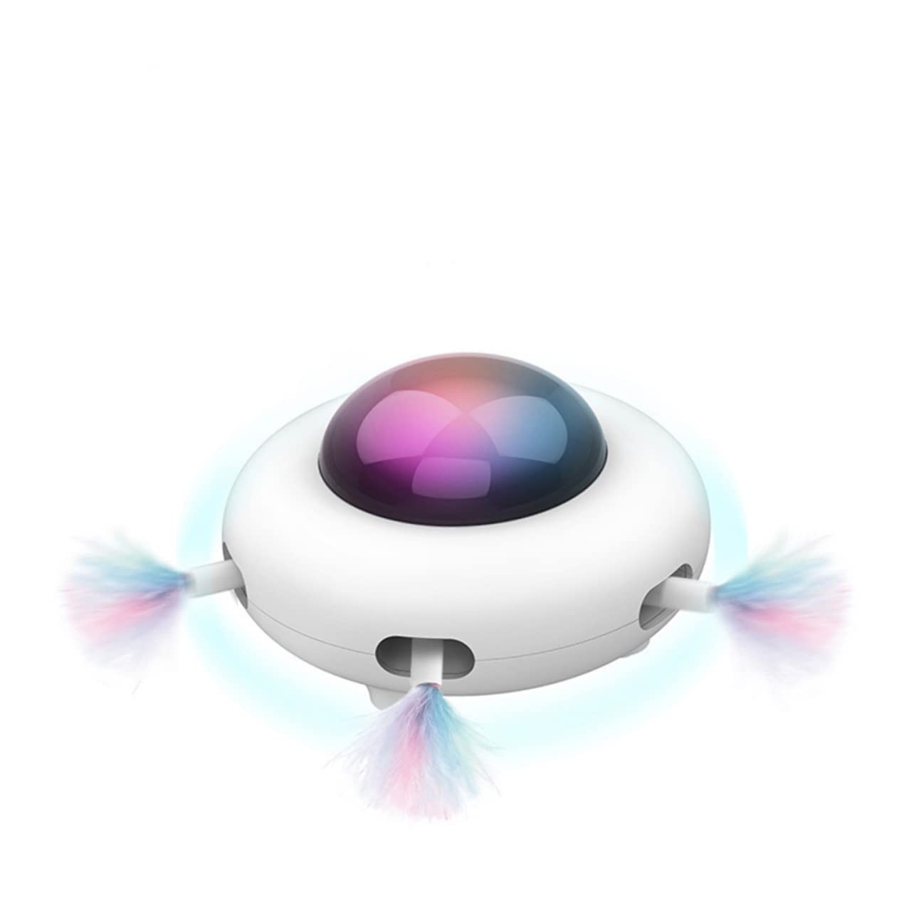 Toddmomy Jouet Automatique pour Chat Jouet Éveil Interactif Amusement pour Chat Roulant Divertissement