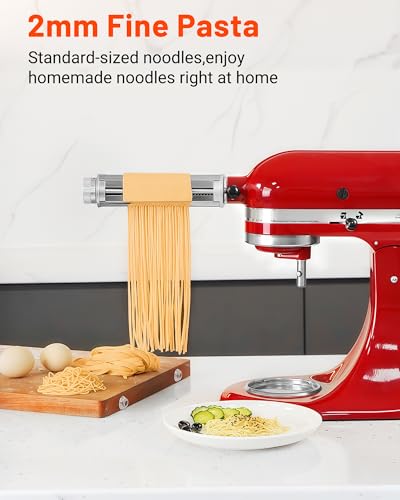 Image of Pasta Maker Attachment for KitchenAid Mixers, 3 in 1 Pasta Attachments