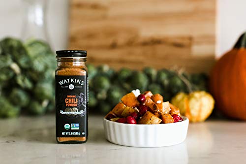 Image of Watkins Gourmet Organic Spice Jar, Chili Powder, 2.9 Ounce Jar, 3 Count
