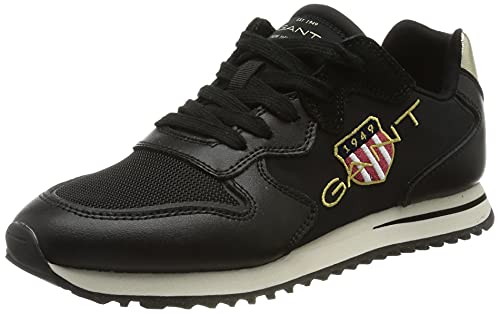 GANT FOOTWEAR Damen Beja Sneaker, Black, 36 EU