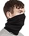 Produktbild Hilltop 100% Wolle (Merinowole) - Halstuch, Multifunktionstuch, Schlauchtuch, Bandana, Schal, Motorrad Tuch, Farbe/Design:Schwarz Wolle (Merinowolle)
