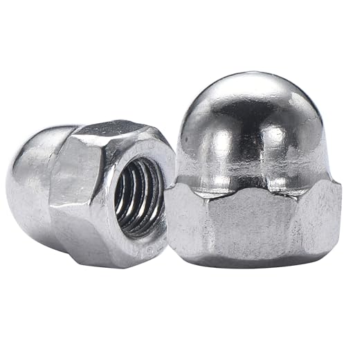 Bolt Dropper hutmuttern m6-100 Nut DIN 1587 A2 aus Edelstahl, Rost- und Schmutzschutz für Schrauben für den Innen - und Außenbereich, rostfrei, witterungsbeständig, 100 Stück