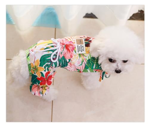 Disfraz hawaiano para perro pequeño color rojo talla S miniatura 4