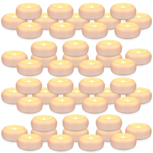 Image of 50 Pcs 2-inch Floating Candles,Water Activated Flameless Tea Light