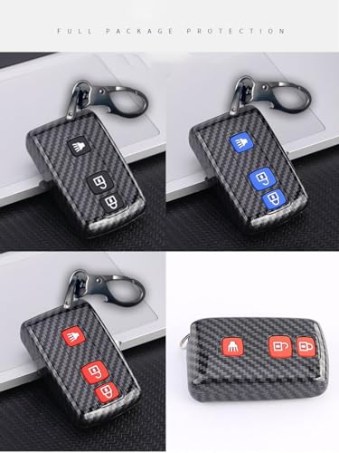 Coque Télécommande Toyota Prius 2004-2009 Porte-clés Carbone ABS - 6
