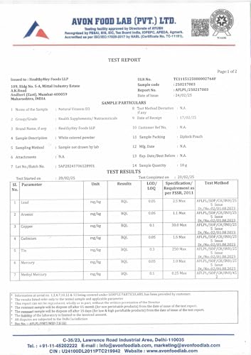 HealthyHey Nutrition Vegan Vitamin D3 - Natural Plant Based - Non GMO - Gluten Free - 400 IU 120 Veg Capsules