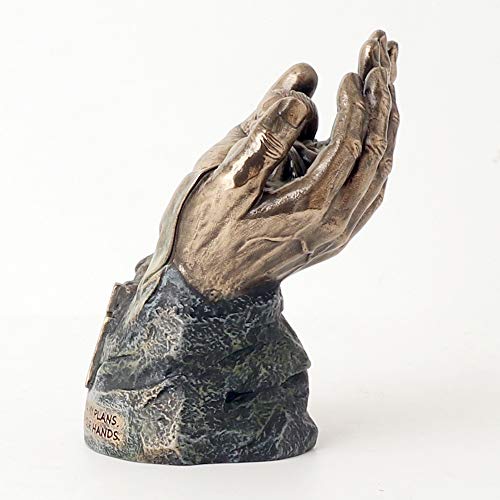 Estatua de bebé descansando en manos del Señor 11.43 cm miniatura 3