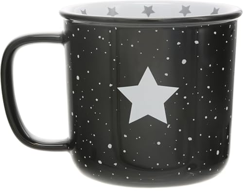 Taza de cerámica 18 oz estilo camping negra Pavilion Gift miniatura 3