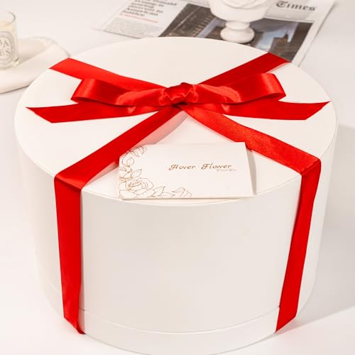 27 Forever Roses in Luxury White Box, Eternal Real Roses Birthday Gifts for Women, Preserved Flowers for Delivery Prime, Anniversary, Valentine's Day, Mothers Day for Mom (Red) - Image 3