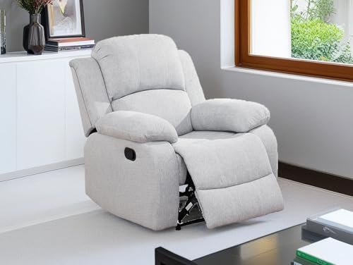 Sillón Plegable Microfibra Blanco miniatura 1