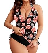 Costume Da Bagno Due Pezzi Taglie Forti | Top Avvolto E Slip Vita Alta - Foto 3