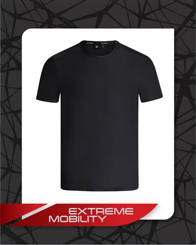 Spyder Men's Athletic T-Shirt - Textured Active Performance Stretch Sports Tee - Breathable Quick Dry Top (S-XL)3