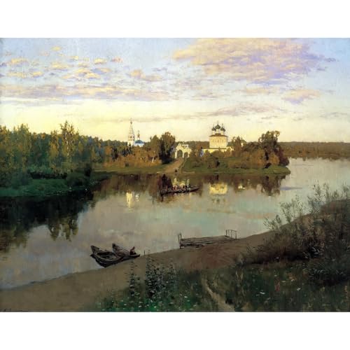 Poster d'art Isaak Levitan Vecherniiy zvon toile de maître