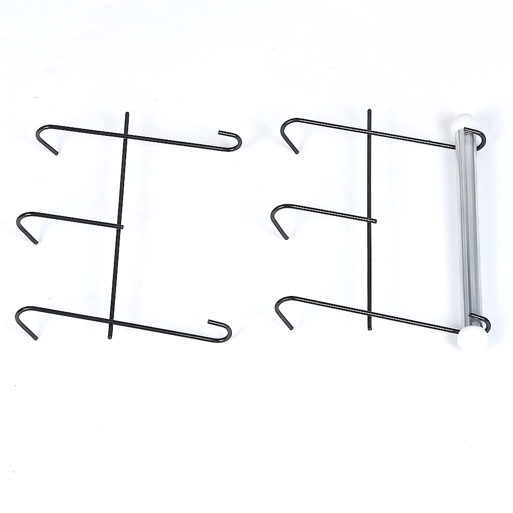 Etagère de Salle de Bain, Meuble de Rangement au-Dessus des Toilettes WC avec 3 tablettes, MARSA avec 3 étagères(Noir)