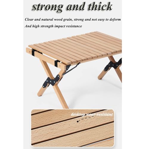 Table de pique-nique pliable SoliWooCamping compacte avec son sac - 5